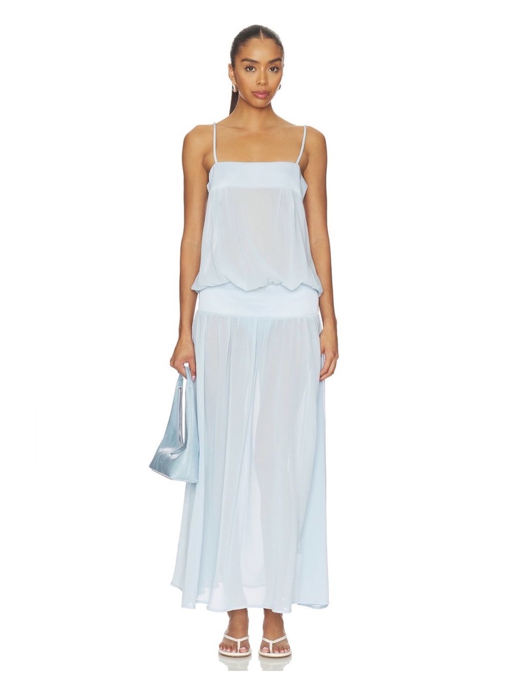 Gracia Maxi Dress in Pale Blue